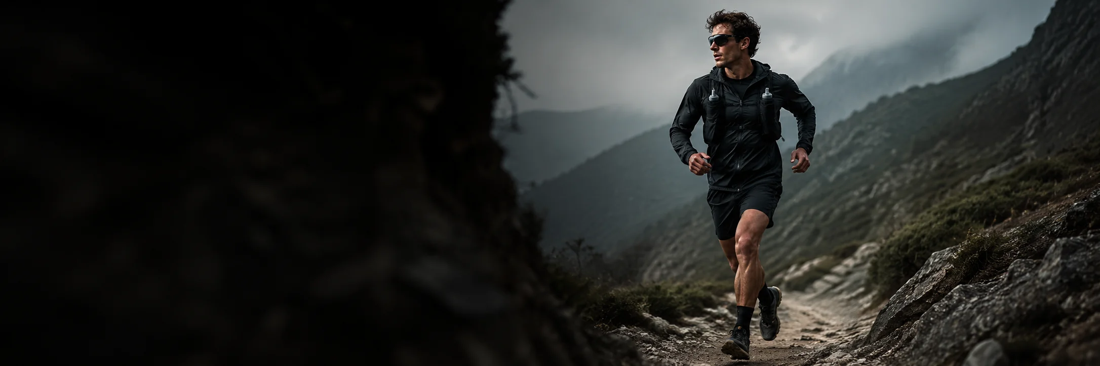 Trailrunner auf einem langen Trail.